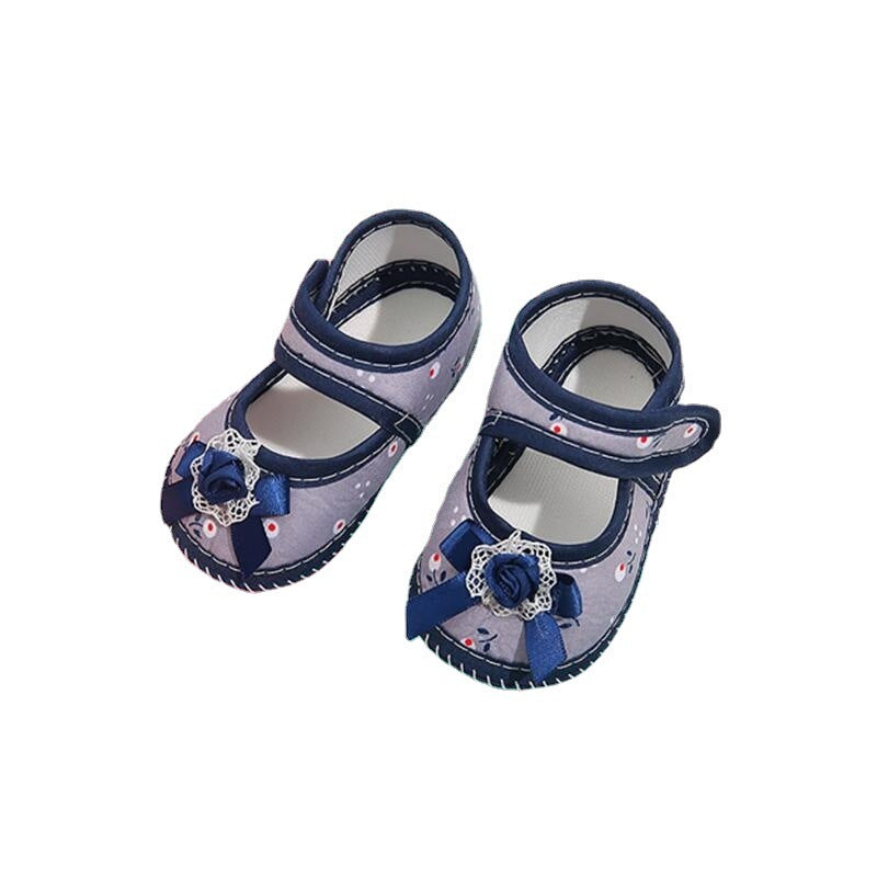 Manufacturers Velcro Spring And Autumn Bowknot Men'S And Women'S Baby Shoes Drop Plastic Soft Sole Baby Shoes Princess Shoes Toddler Shoes