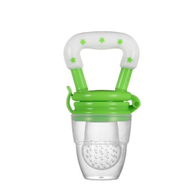 Baby Food Feeder with Pacifier Clip – Silicone Fruit Teether and Feeding Pacifier for Infants