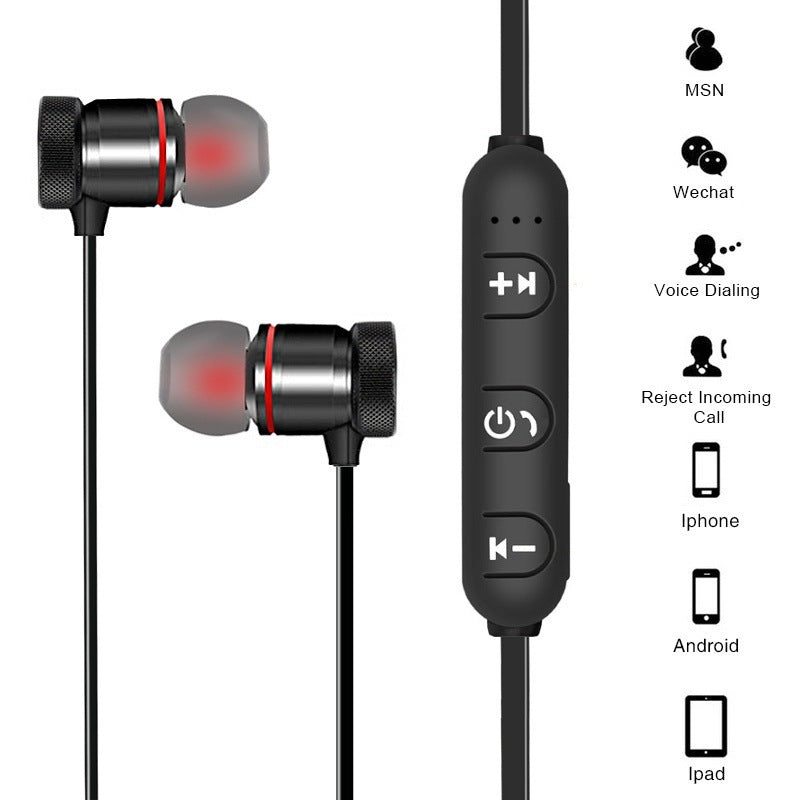 Magnetic Bluetooth Headset TWS Metal Wireless