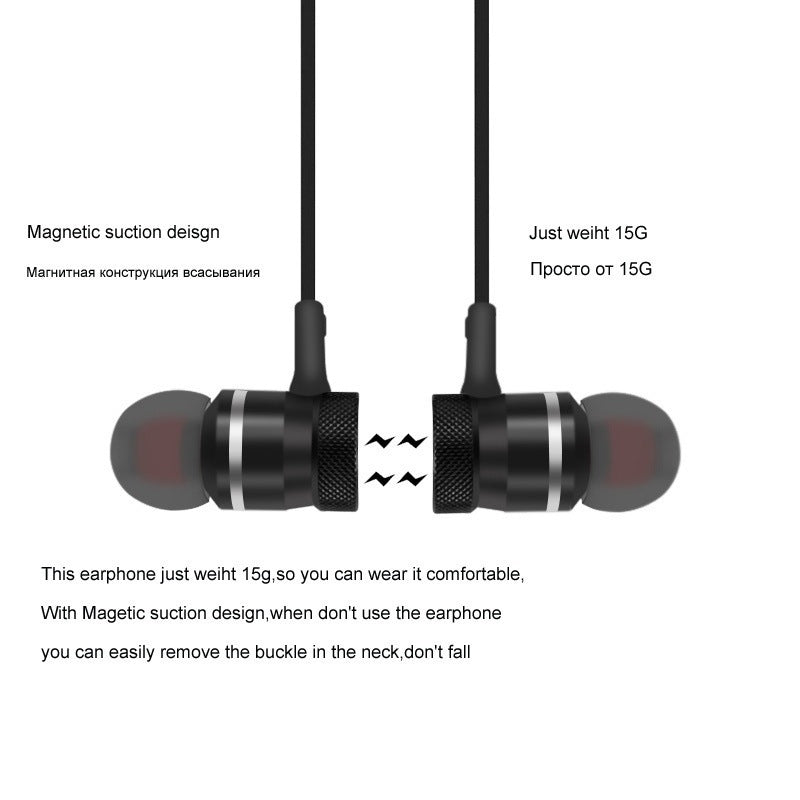 Magnetic Bluetooth Headset TWS Metal Wireless