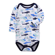 Cotton Long-Sleeve Baby Romper – Spring and Autumn Infant Triangle Bodysuit for Boys and Girls