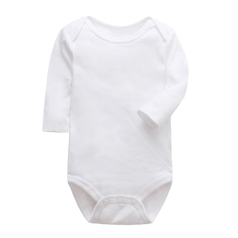 Cotton Long-Sleeve Baby Romper – Spring and Autumn Infant Triangle Bodysuit for Boys and Girls