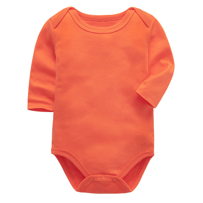 Cotton Long-Sleeve Baby Romper – Spring and Autumn Infant Triangle Bodysuit for Boys and Girls
