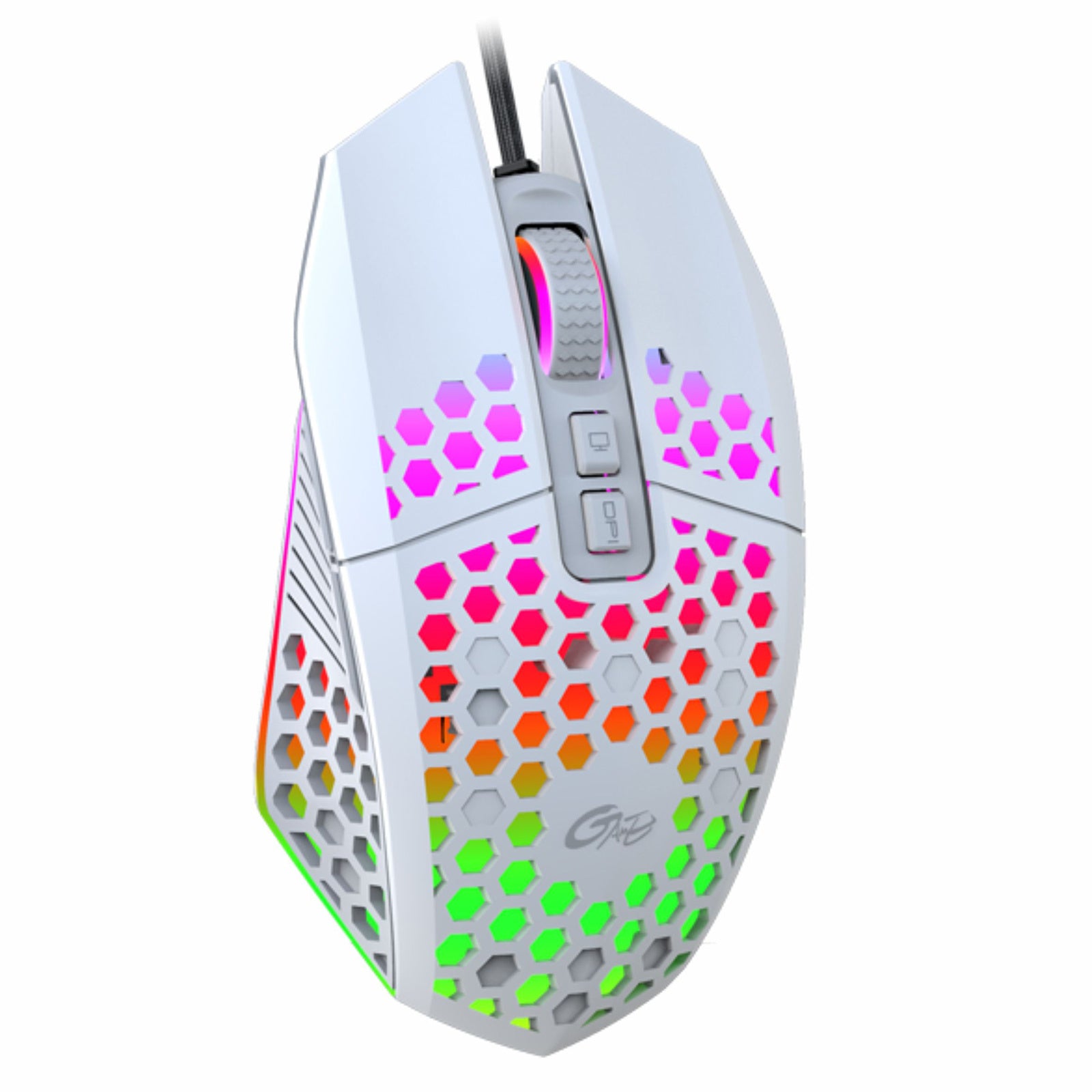 X801 Wired Hollow Luminous Gaming Mouse – 8000 DPI for Competition