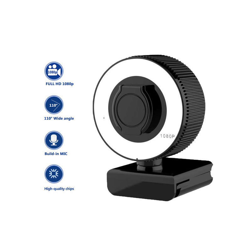 2K/1080p Autofocus Streaming Webcam with Microphone & Privacy Cover – USB Plug-and-Play