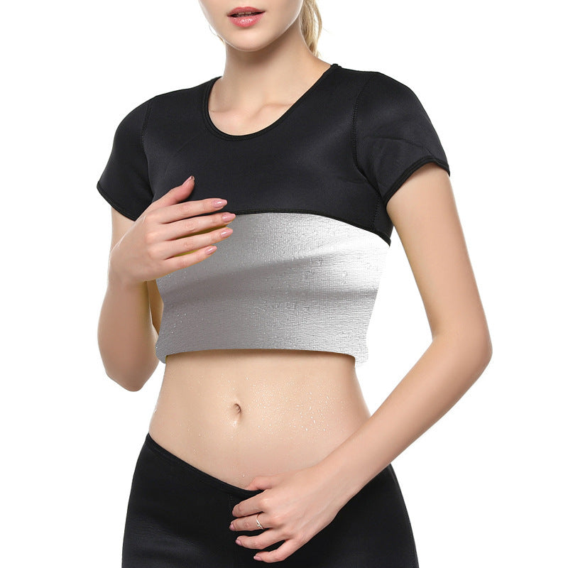 Abdomen Shirt Fat Burning Fitness Body Shaping Top Sports T-Shirt