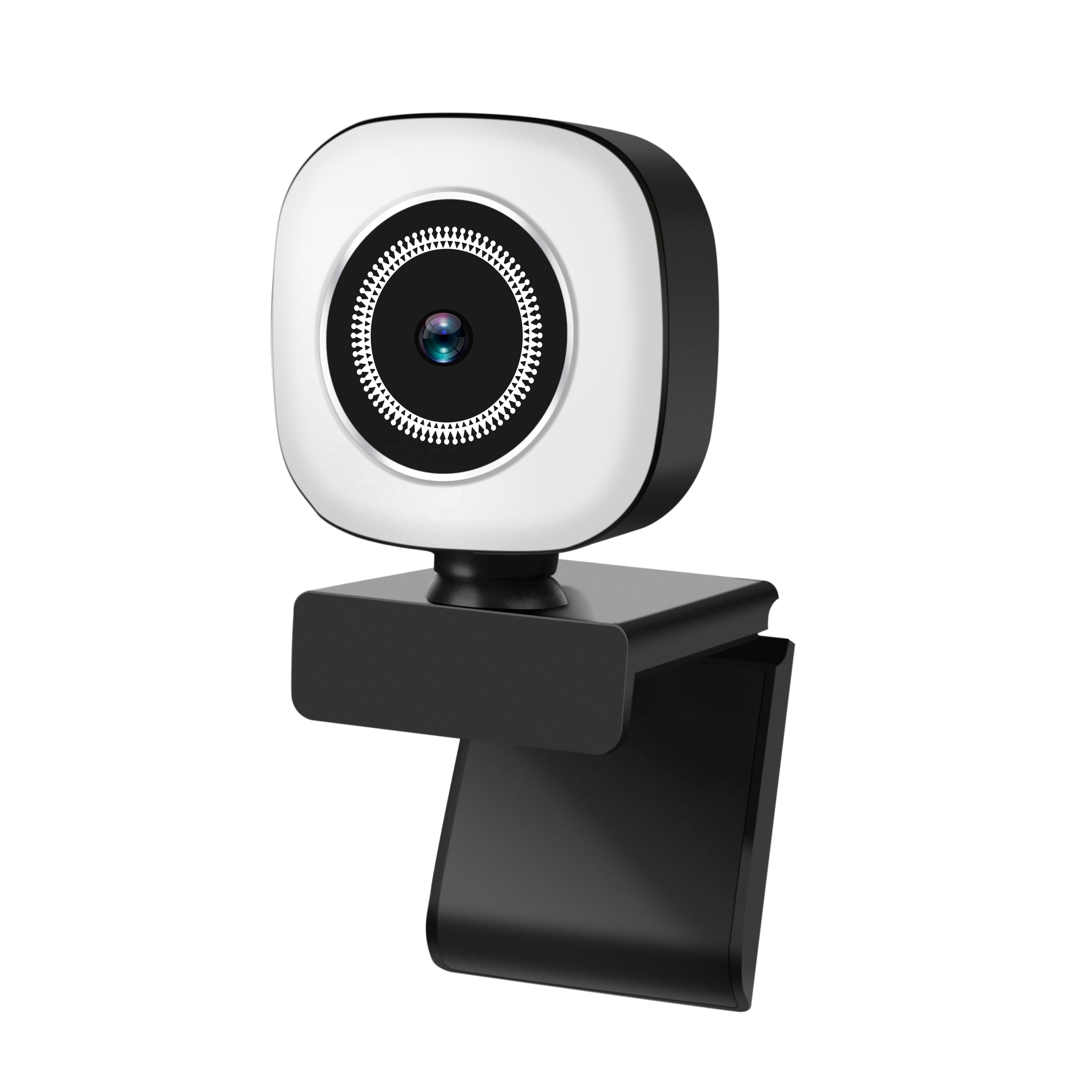 Fill Light Computer Camera – Full HD USB Webcam with Noise Reduction Mic