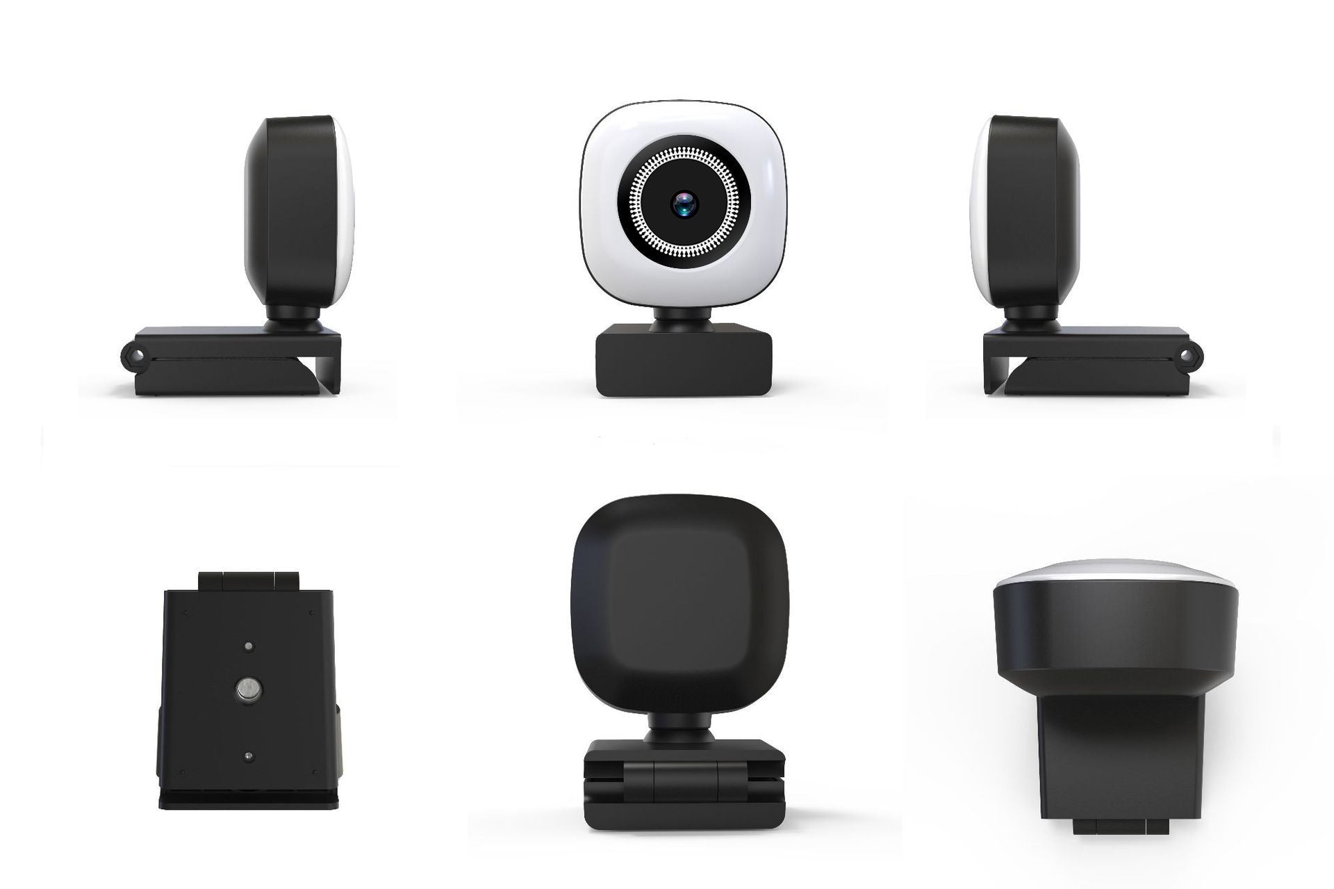 Fill Light Computer Camera – Full HD USB Webcam with Noise Reduction Mic