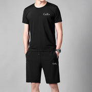 Mesh Ventilation Men's Casual Air Conditioning Short Set