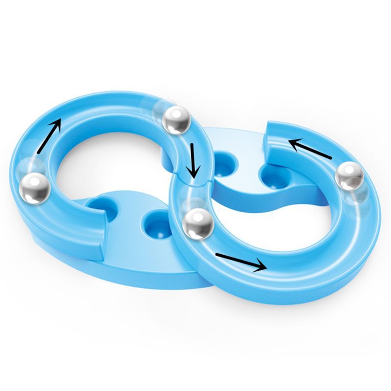 Sleek Metal Track Toy Set Unisex Stress Controller Kit