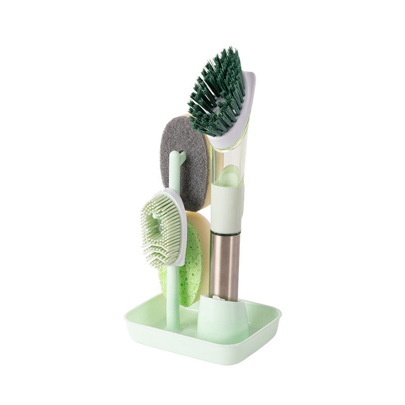 Multifunctional Long Handle Dish Brush – Kitchen Oily Sponge Cleaning Tool