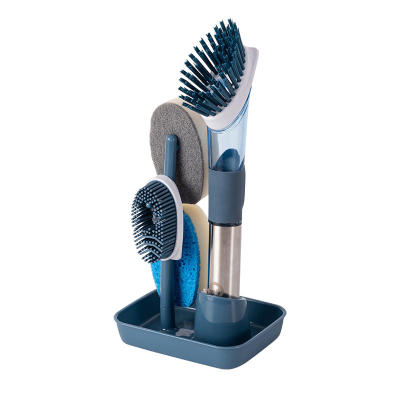 Multifunctional Long Handle Dish Brush – Kitchen Oily Sponge Cleaning Tool