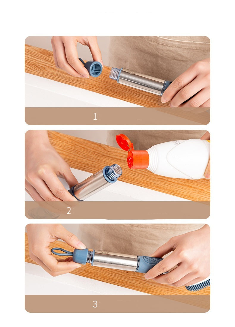 Multifunctional Long Handle Dish Brush – Kitchen Oily Sponge Cleaning Tool