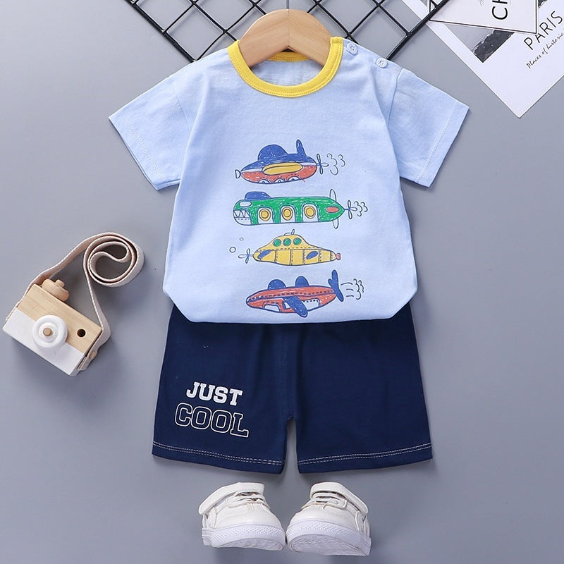 Summer Infant and Toddler Clothes Set – Baby T-Shirt and Shorts Outfit for Ages 1–6 Years