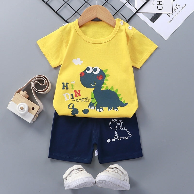 Summer Infant and Toddler Clothes Set – Baby T-Shirt and Shorts Outfit for Ages 1–6 Years