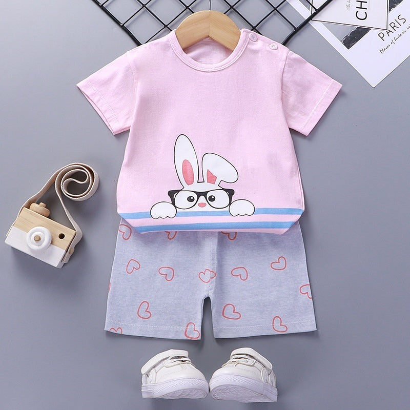 Summer Infant and Toddler Clothes Set – Baby T-Shirt and Shorts Outfit for Ages 1–6 Years