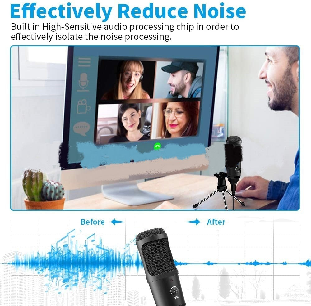 Live Recording Microphone Desktop Tripod Set