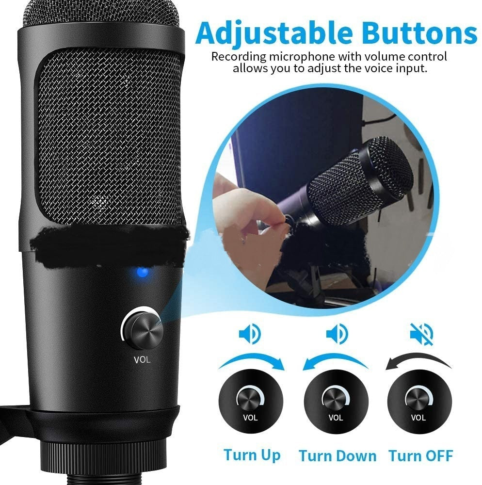 Live Recording Microphone Desktop Tripod Set