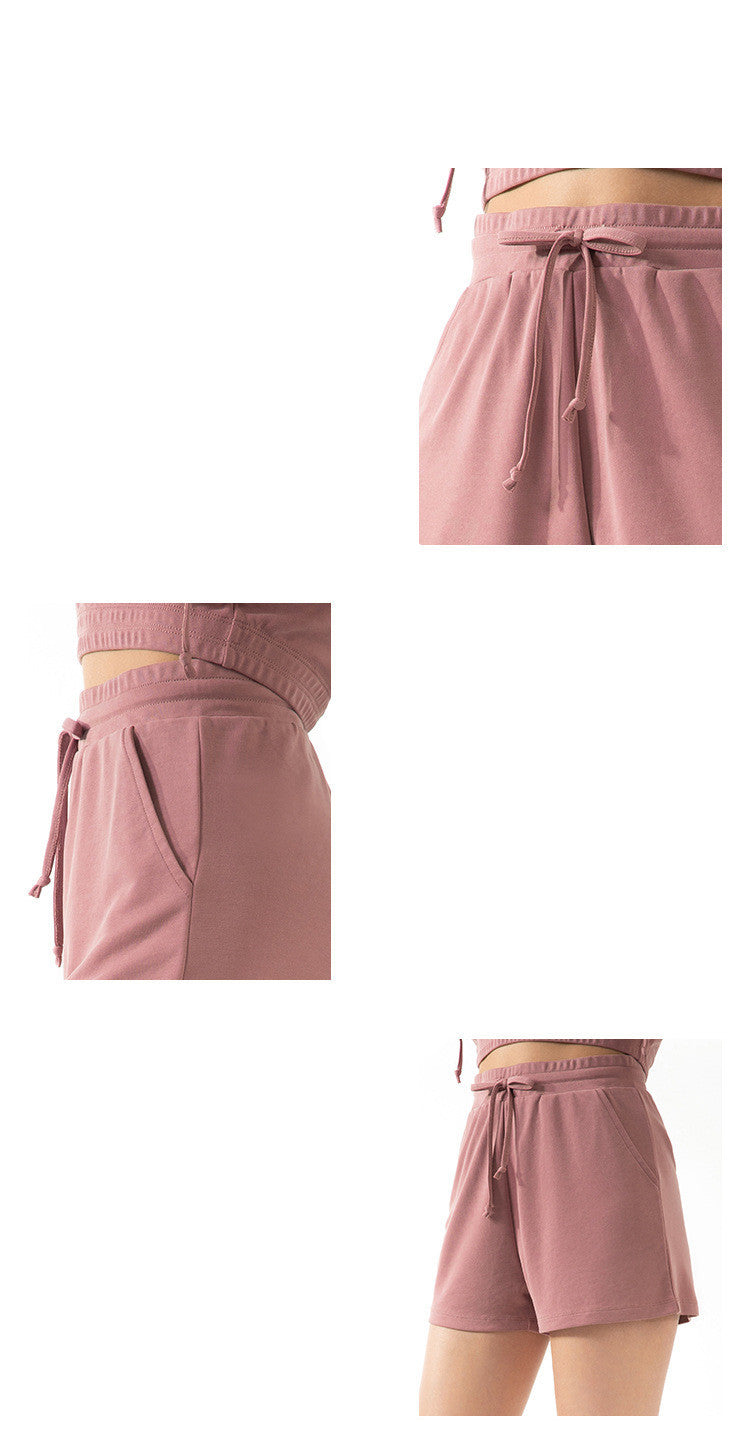 Lace Wide-Leg Loose Shorts – Women's Sports, Fitness & Yoga Fashion