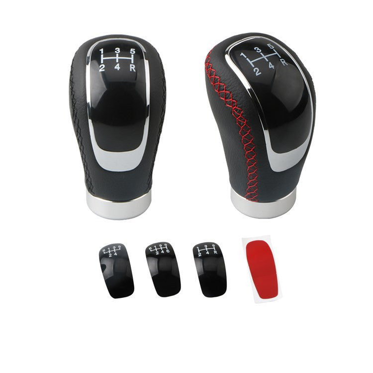 Modified PU Rod Wave Club Head Leather Gear Shift Knob