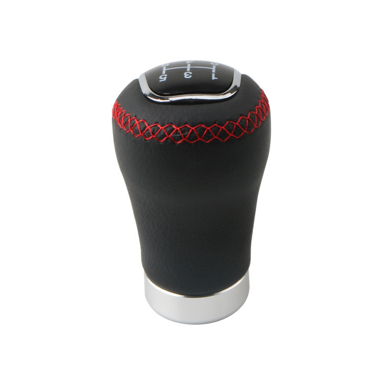 Modified PU Rod Wave Club Head Leather Gear Shift Knob