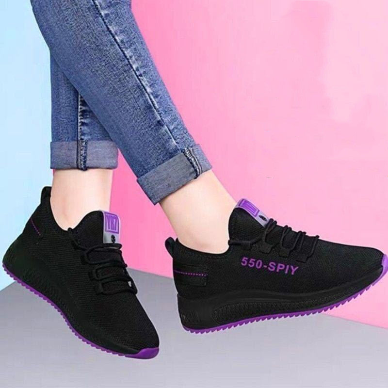 Womens Air Mesh Regular Running Shoes Breathable Sneakers
