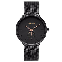 Black shell rose gold needle