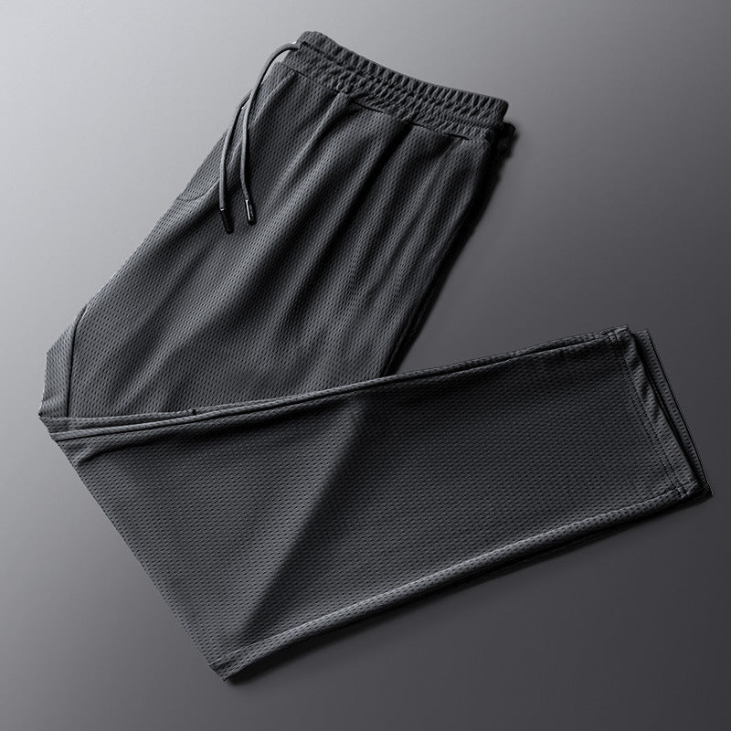 Men’s Ice Silk Mesh Sweatpants – Fashion Breathable Casual Pants