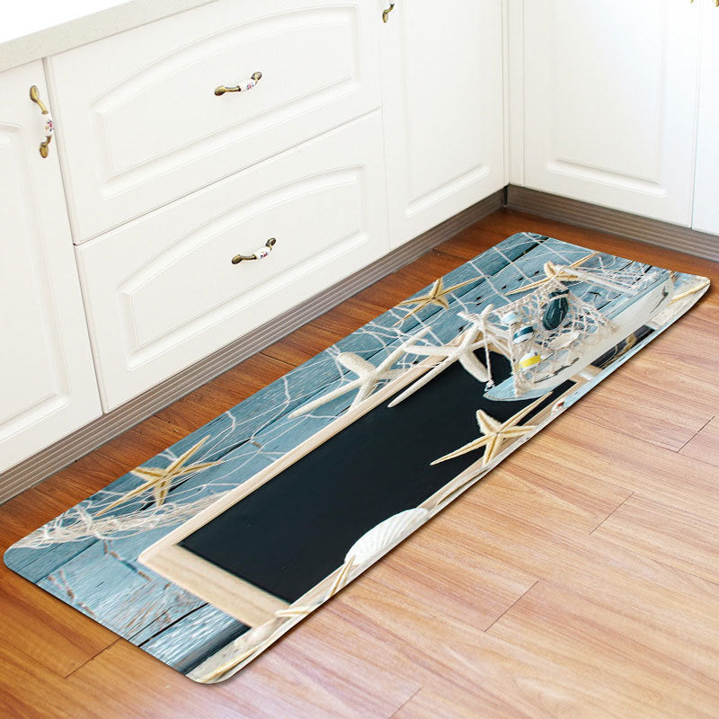 Two-Piece Non-Slip Kitchen & Bathroom Floor Mats