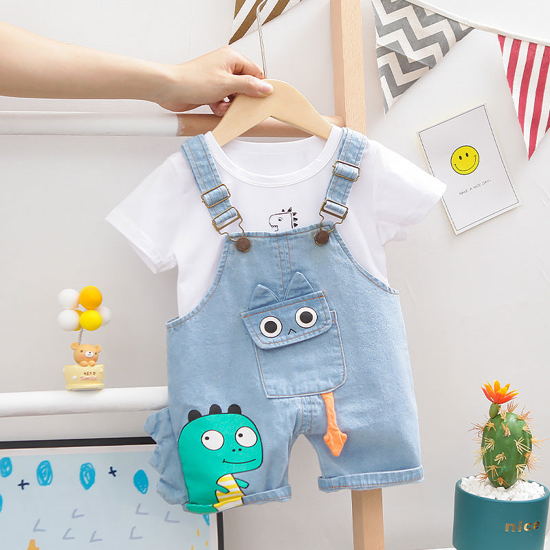 Dinosaur Baby Bib Outfit Set – Cute Feeding Clothes for Infants