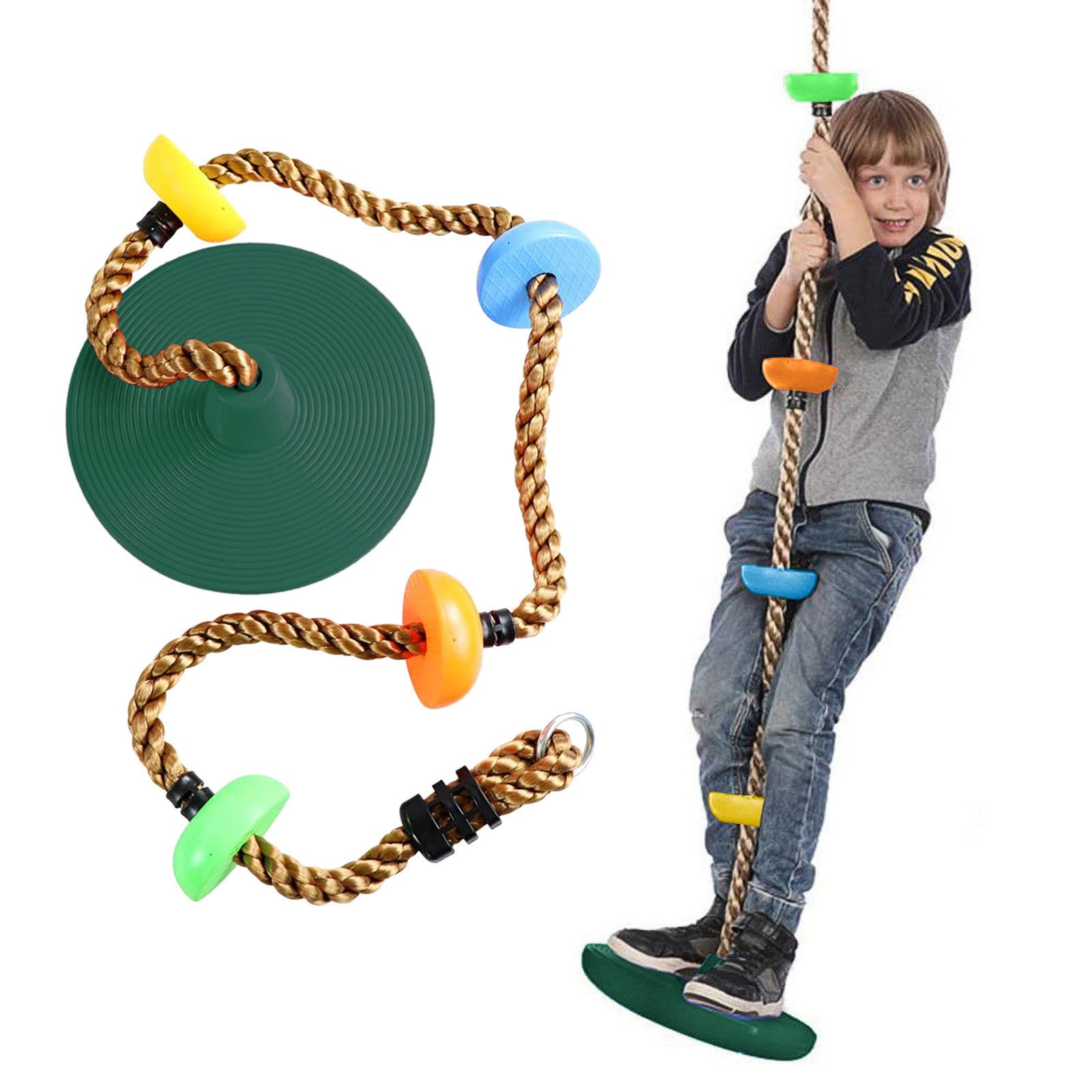 Children’s Outdoor Swing – Durable Plastic Play Set Accessory