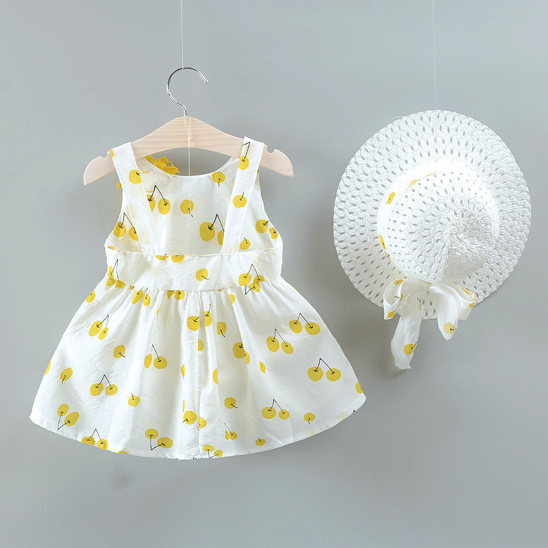 Baby Girl Flower-Sleeve Gauze Dress – Summer Infant Clothes