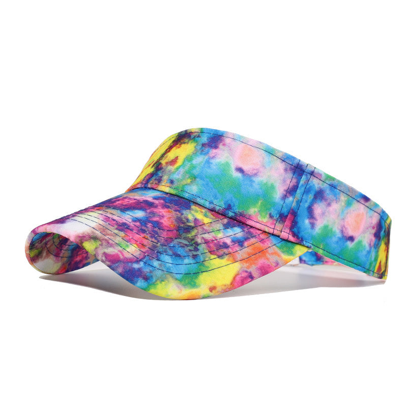 New Tie-Dye Graffiti Baseball Cap with Curved Brim for Men and Women