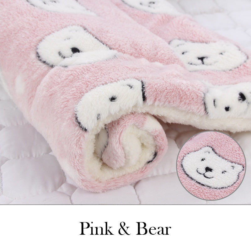 Winter Pet Litter Dog Cat Cage Cushion Quilt Teddy Golden Wool Thick Blanket