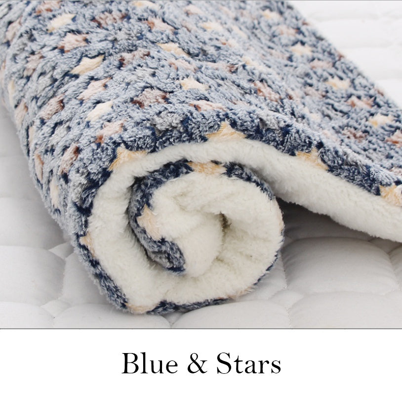 Winter Pet Litter Dog Cat Cage Cushion Quilt Teddy Golden Wool Thick Blanket
