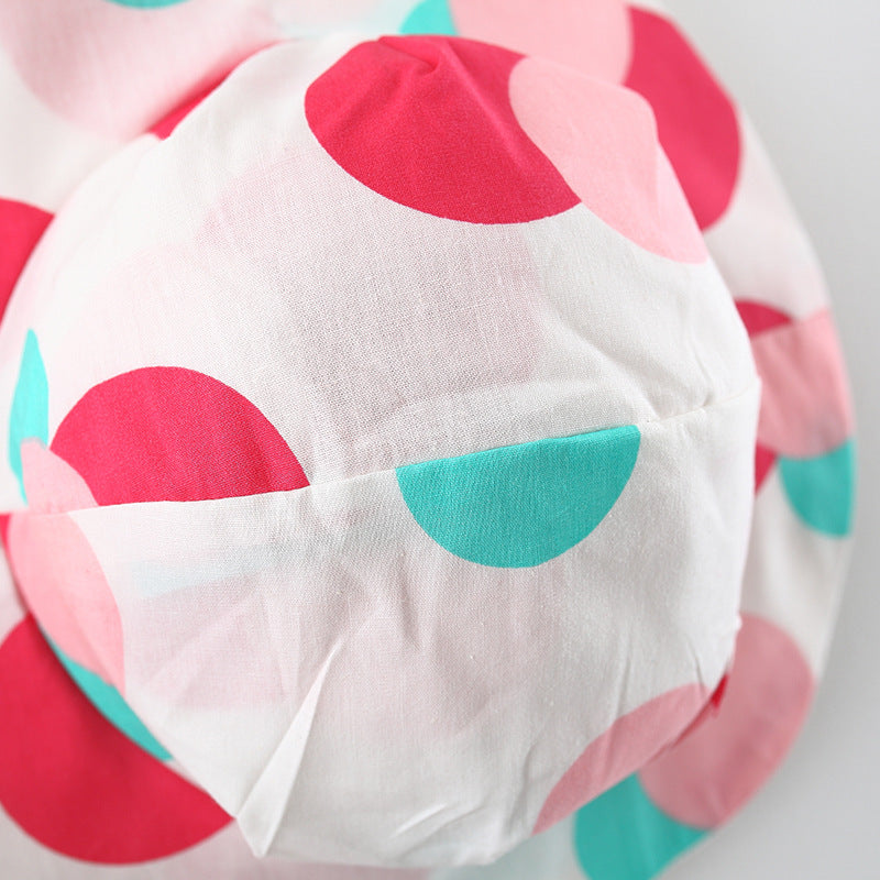 Children's Skirt Summer Style Full Circle Printed Bow Skirt With Hat Girls Children's Clothing