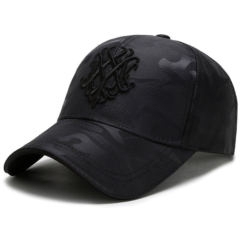 Korean Style Spring and Autumn Baseball Cap with Sun Protection