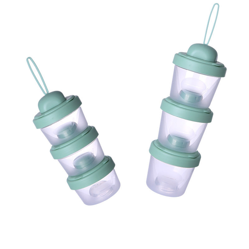 Baby Milk Powder Box Divided Into Compartments, Portable Large-capacity Dustproof Storage Box