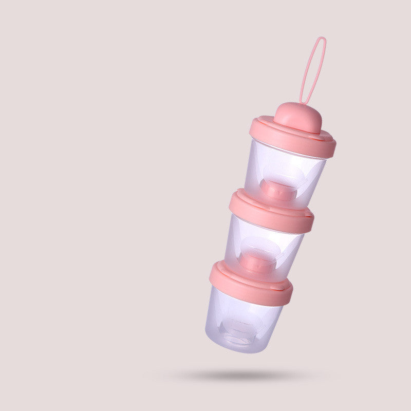 Baby Milk Powder Box Divided Into Compartments, Portable Large-capacity Dustproof Storage Box