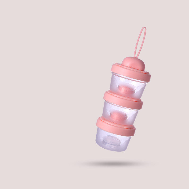 Baby Milk Powder Box Divided Into Compartments, Portable Large-capacity Dustproof Storage Box