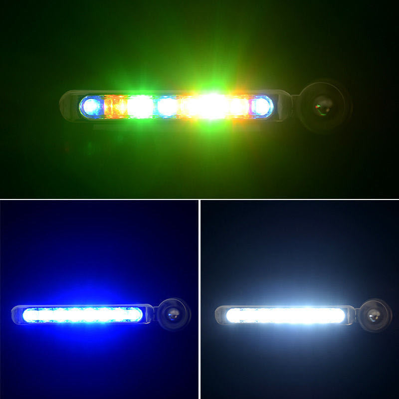 2Pcs Wind Energy Daylight LED Car DRL Strip, RGB Daytime Running Lights for Cars and Motorcycles