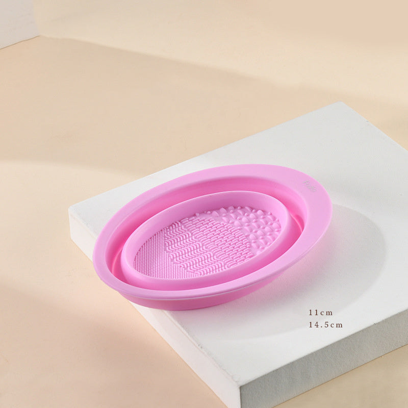 Makeup Brush Cleaning Pad – Scrubbing Plate & Cleaning Bowl Tool