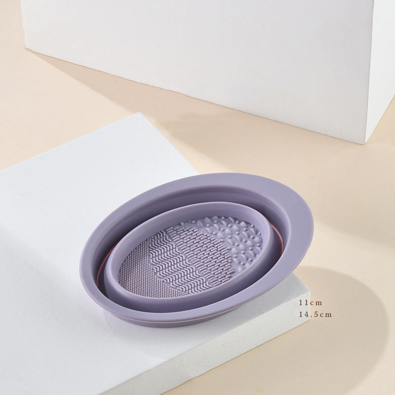Makeup Brush Cleaning Pad – Scrubbing Plate & Cleaning Bowl Tool