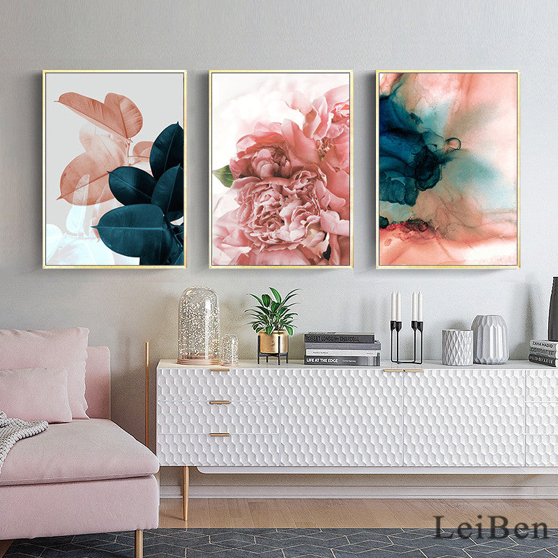 Nordic Style Wall Art Set – Canvas Paintings for Living Room, Bedroom & Dining Area Decor