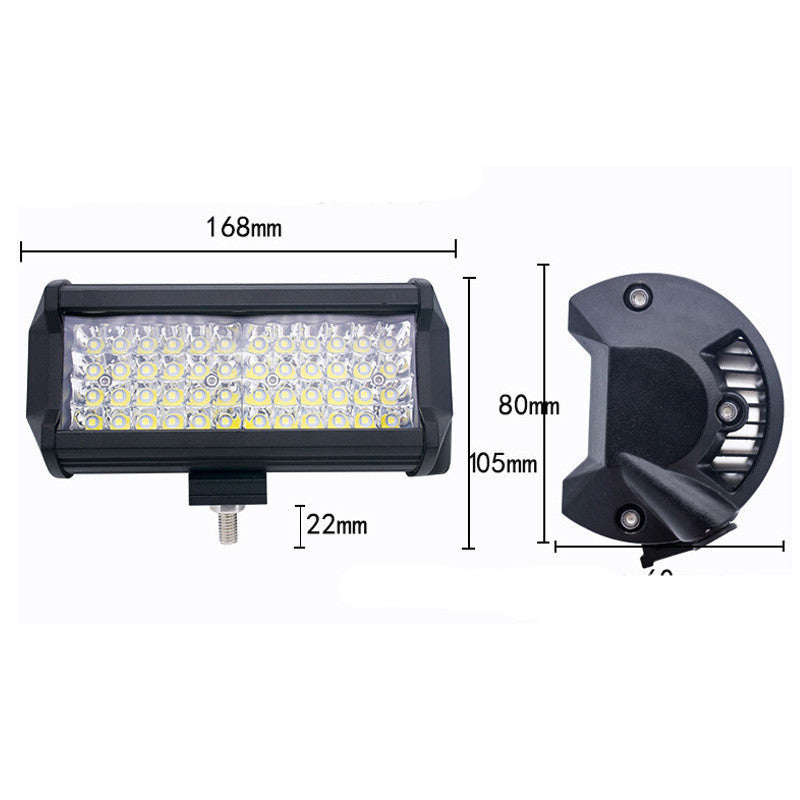 Factory Direct Cross-Border Special For Car Led Headlights Miki 4 Row 144W Work Light Off-Road Car Roof Front Bumper Spotlight