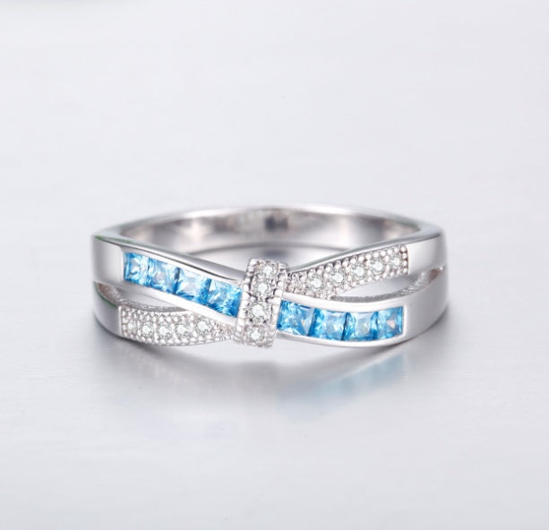 Zircon Luxury Princes Wedding Engagement Ring