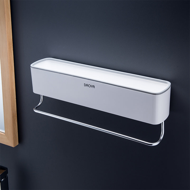 Bathroom Shelf with Toothpaste Cup – Perforated Ceramic Tile Wall Mounted