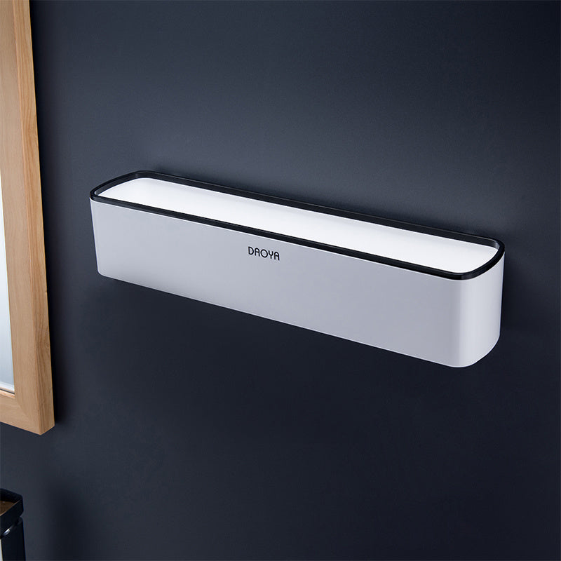 Bathroom Shelf with Toothpaste Cup – Perforated Ceramic Tile Wall Mounted