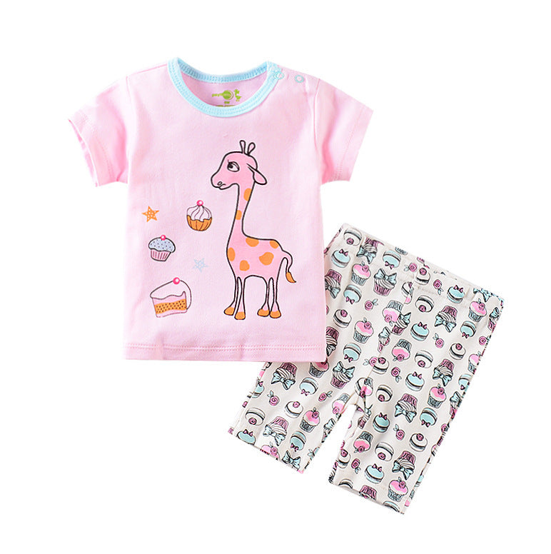 Baby Summer Outfit – Short-Sleeved T-Shirt and Shorts Set