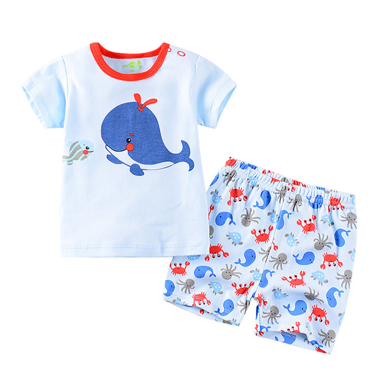 Baby Summer Outfit – Short-Sleeved T-Shirt and Shorts Set